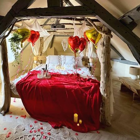Duplex Safari Jusqu'A 4 Personnes, Spa, Cinema Et Lit Sous Les Arbres, Day Use, 10 Min Centre 아미앵 외부 사진
