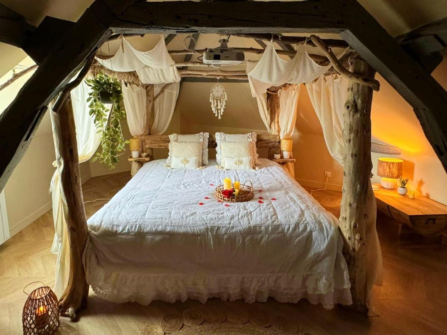 Duplex Safari Jusqu'A 4 Personnes, Spa, Cinema Et Lit Sous Les Arbres, Day Use, 10 Min Centre 아미앵 외부 사진