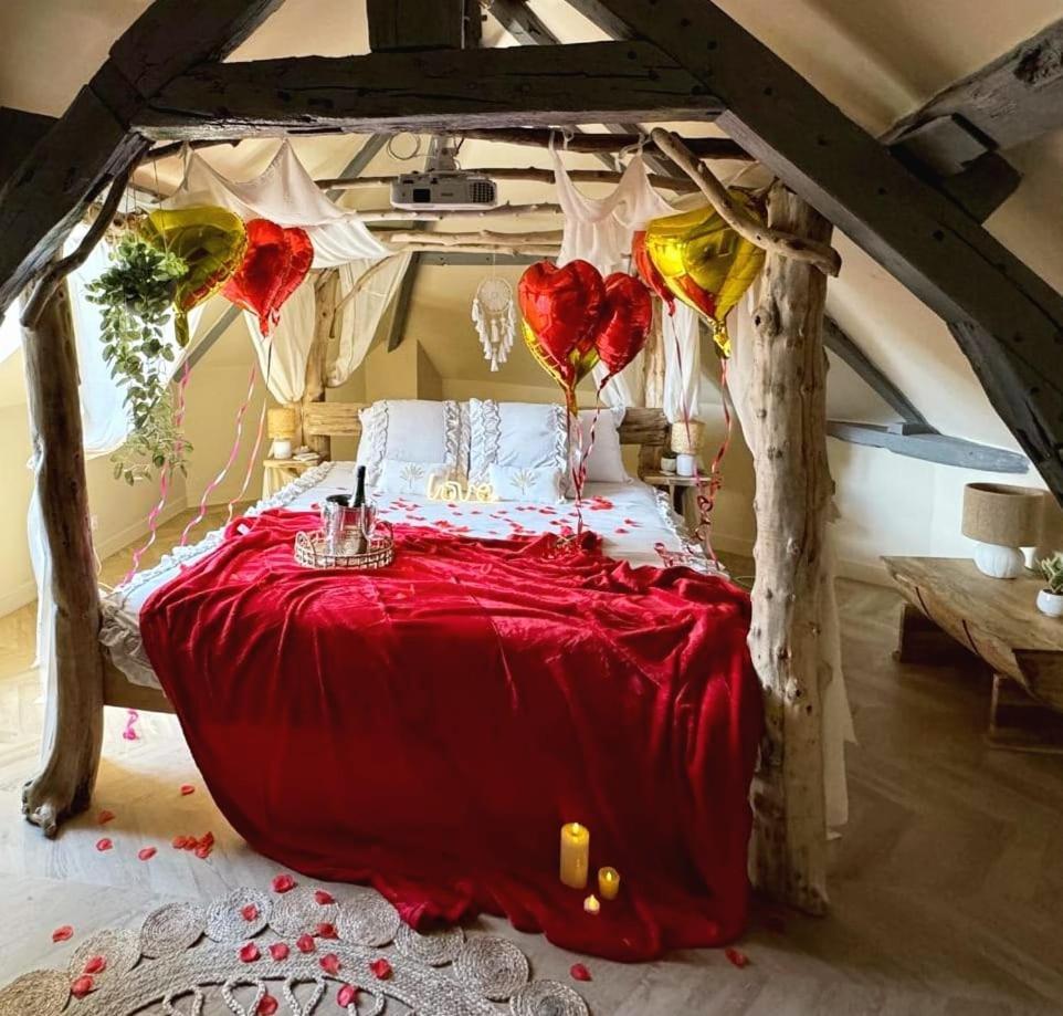 Duplex Safari Jusqu'A 4 Personnes, Spa, Cinema Et Lit Sous Les Arbres, Day Use, 10 Min Centre 아미앵 외부 사진